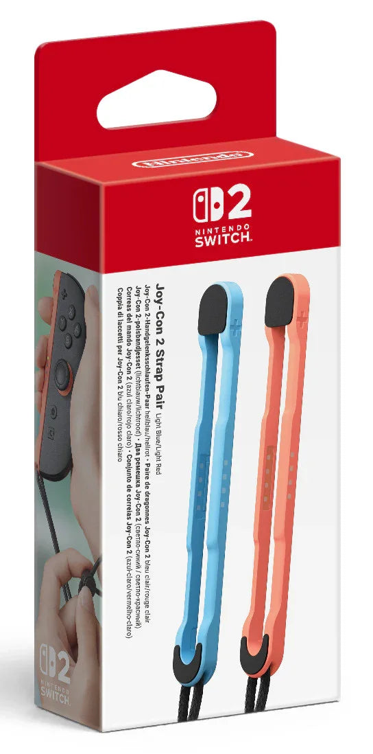 SW2 Joy-Con 2 Strap Pair - Light Blue/Light Red