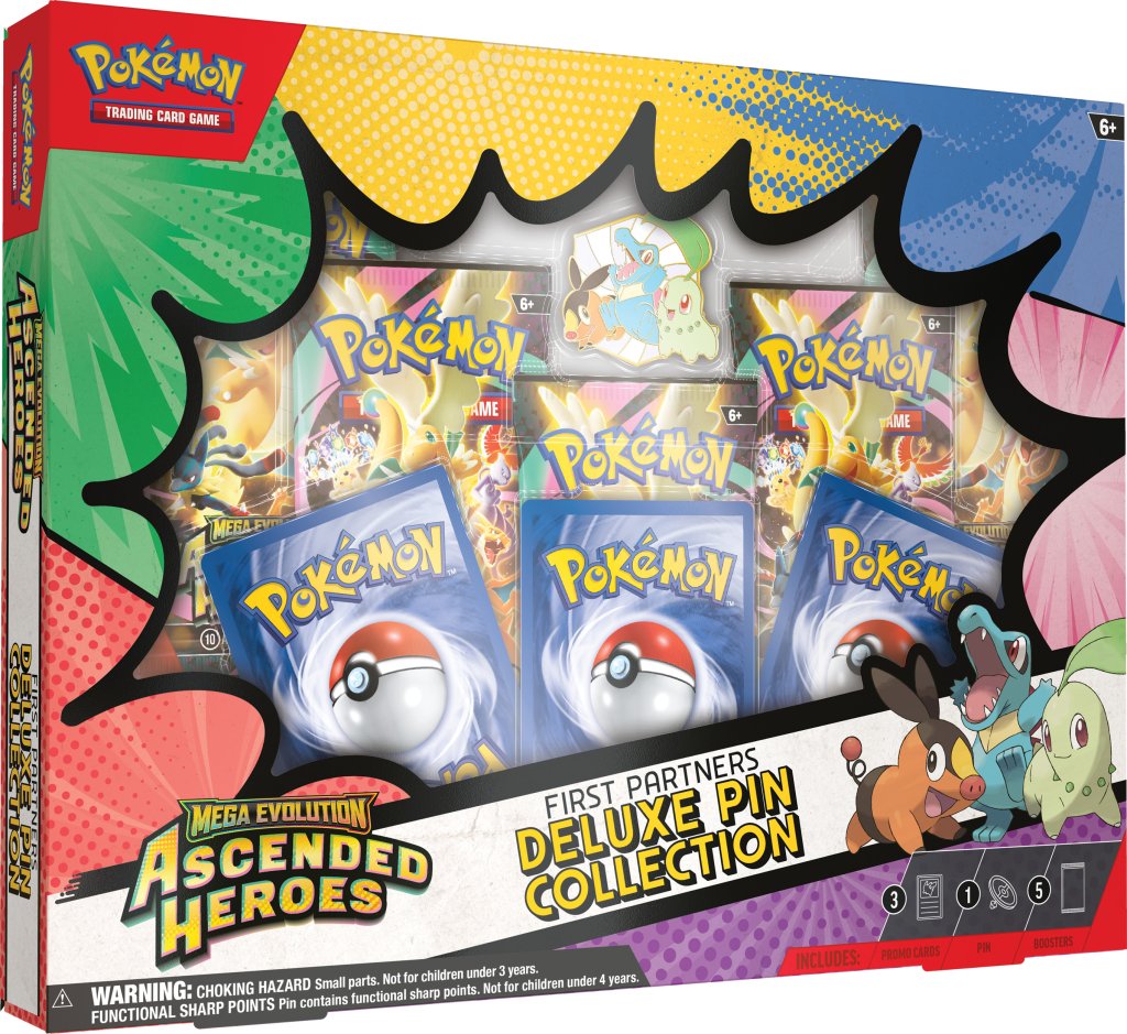 Pokemon TCG: Mega Evolution— Ascended Heroes First Partners Deluxe Pin Collection