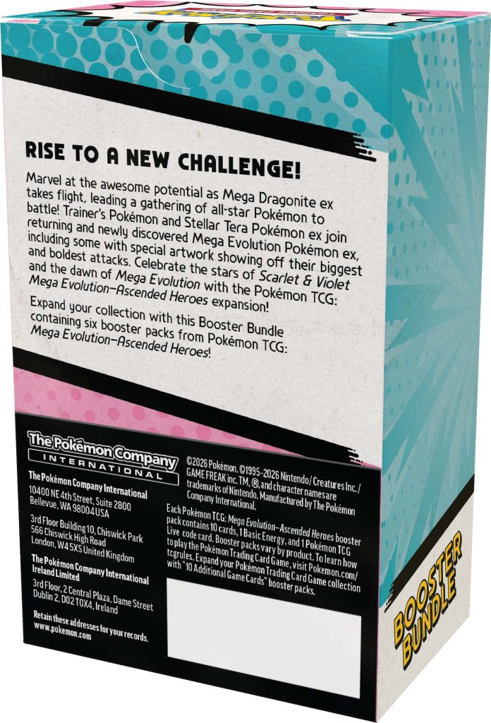 Pokmon TCG: Mega Evolution— Ascended Heroes Booster Bundle