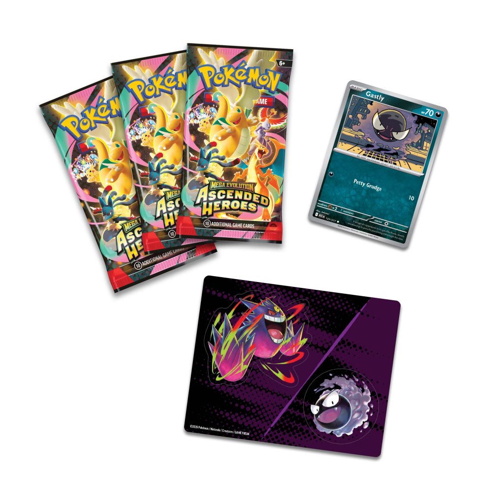 Colección de pegatinas tecnológicas de Héroes Ascendidos de Megaevolución de Pokémon TCG