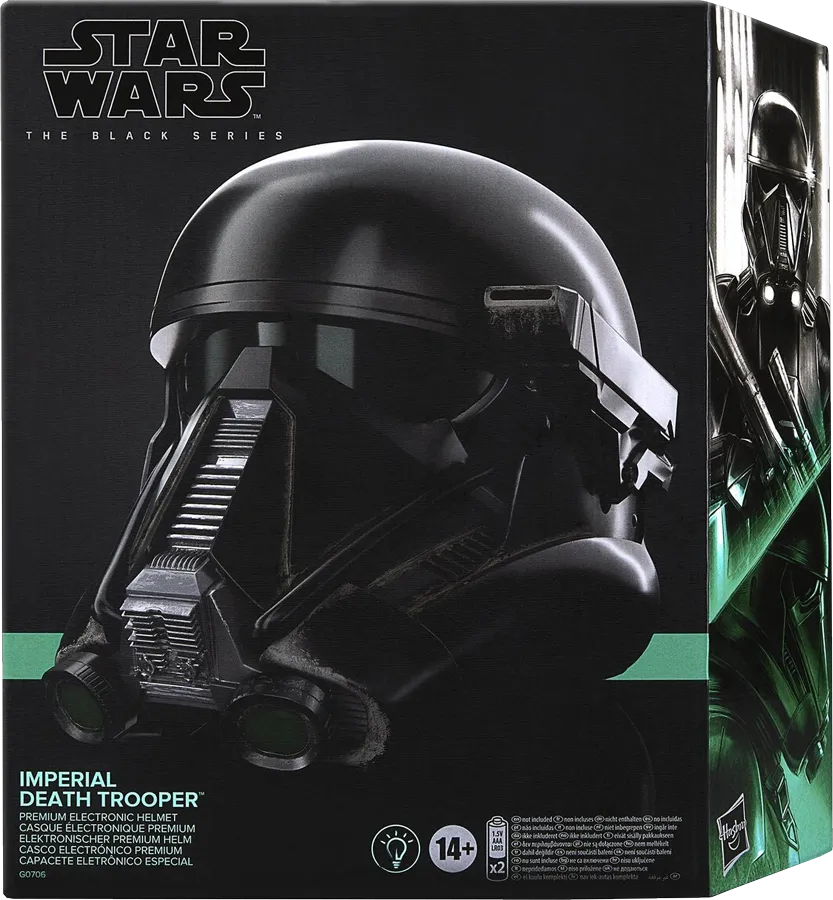 28462 Star Wars The Black Series: Imperial Death Trooper Electronic Helmet - Hasbro - Titan Pop Culture