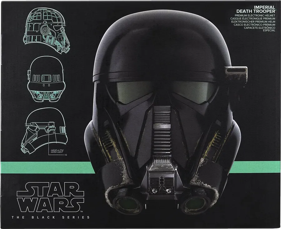 28462 Star Wars The Black Series: Imperial Death Trooper Electronic Helmet - Hasbro - Titan Pop Culture