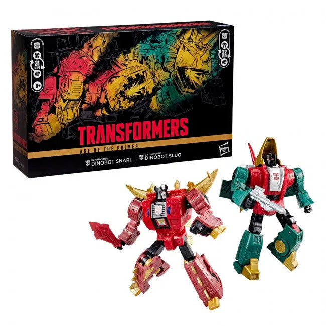 28642 Transformers Age of the Primes G2 Universe Dinobot Slug and G2 Universe Dinobot Snarl - Hasbro - Titan Pop Culture