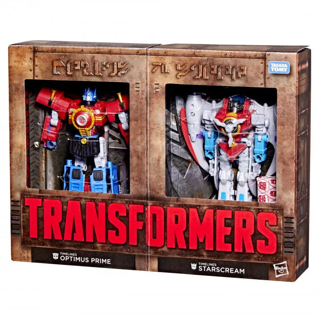 29844 Transformers Timelines Comic Edition: Optimus Prime and Starscream - Hasbro - Titan Pop Culture