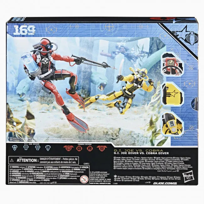 29851 G.I. Joe Classified Series: #169 G.I. Joe Diver Vs. Cobra Diver - Hasbro - Titan Pop Culture