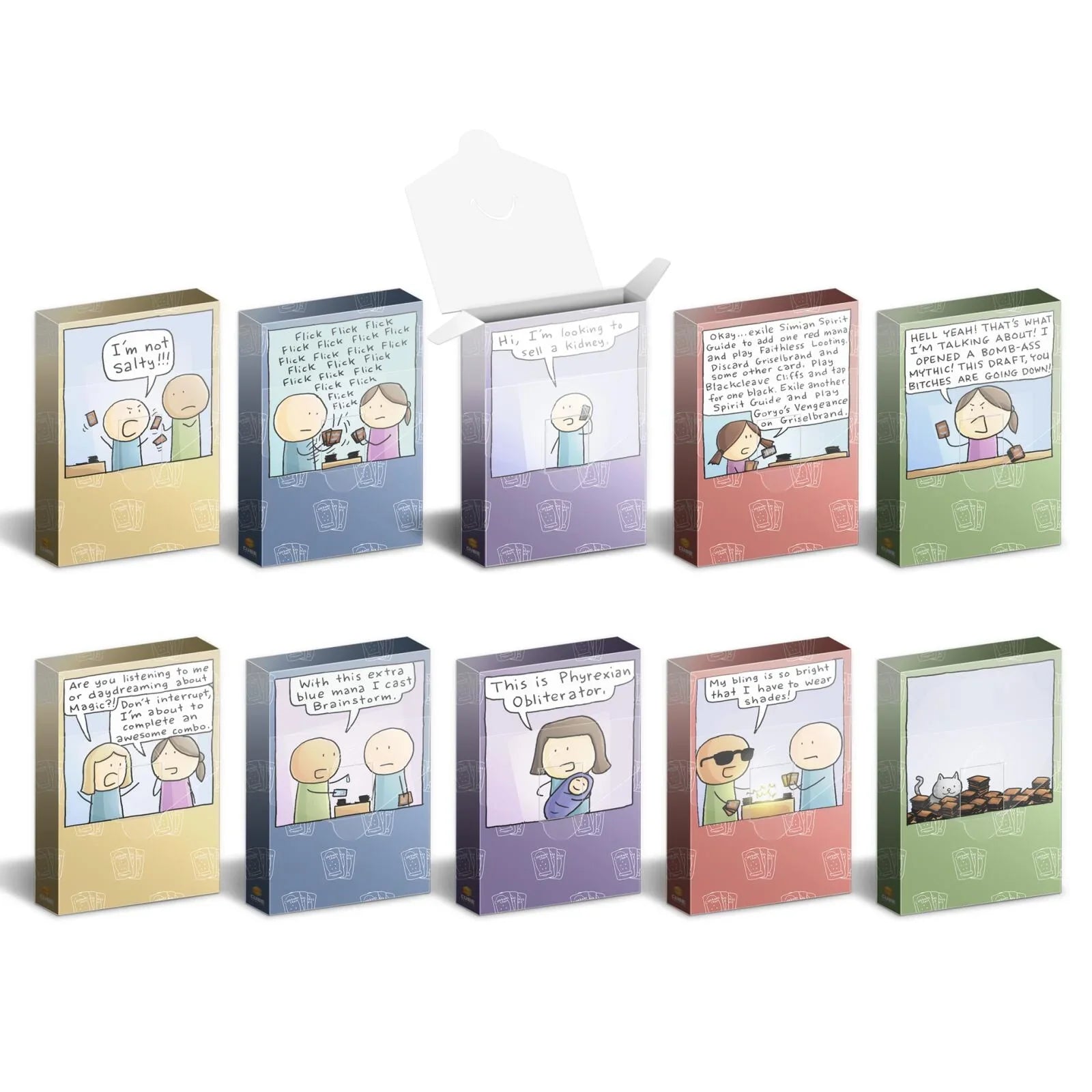 Cubeamajigs 10-Pack - Cardboard Crack Set 1