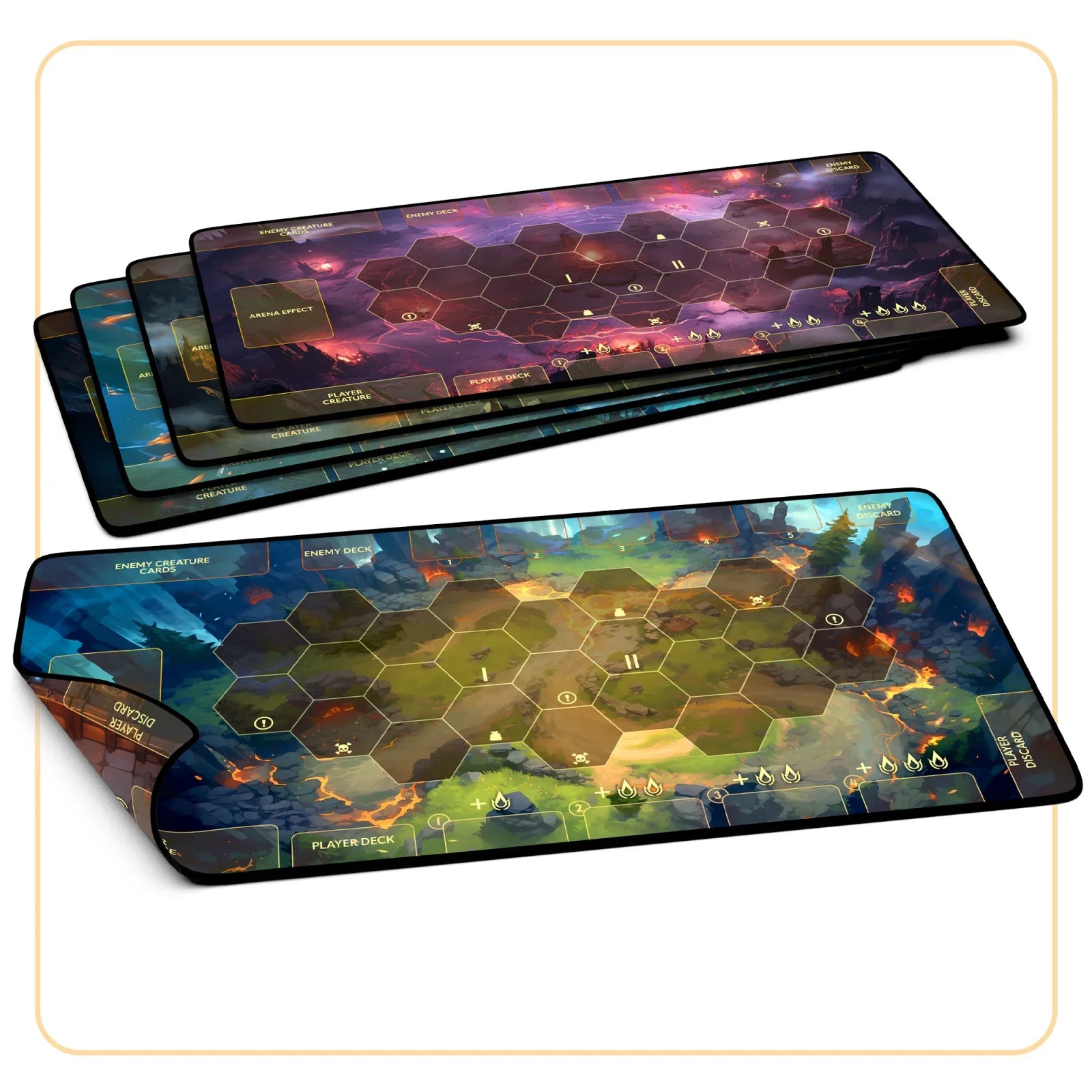 Dragon Eclipse - Arena Playmats (Set of 5)