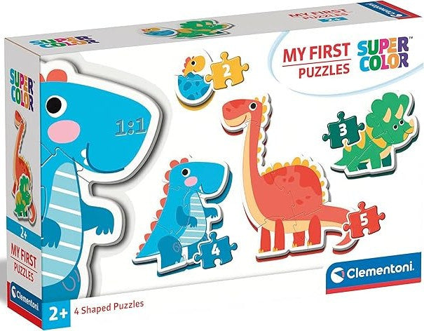 Clementoni My First Puzzles Dinosaurs 4 Shaped Puzzles