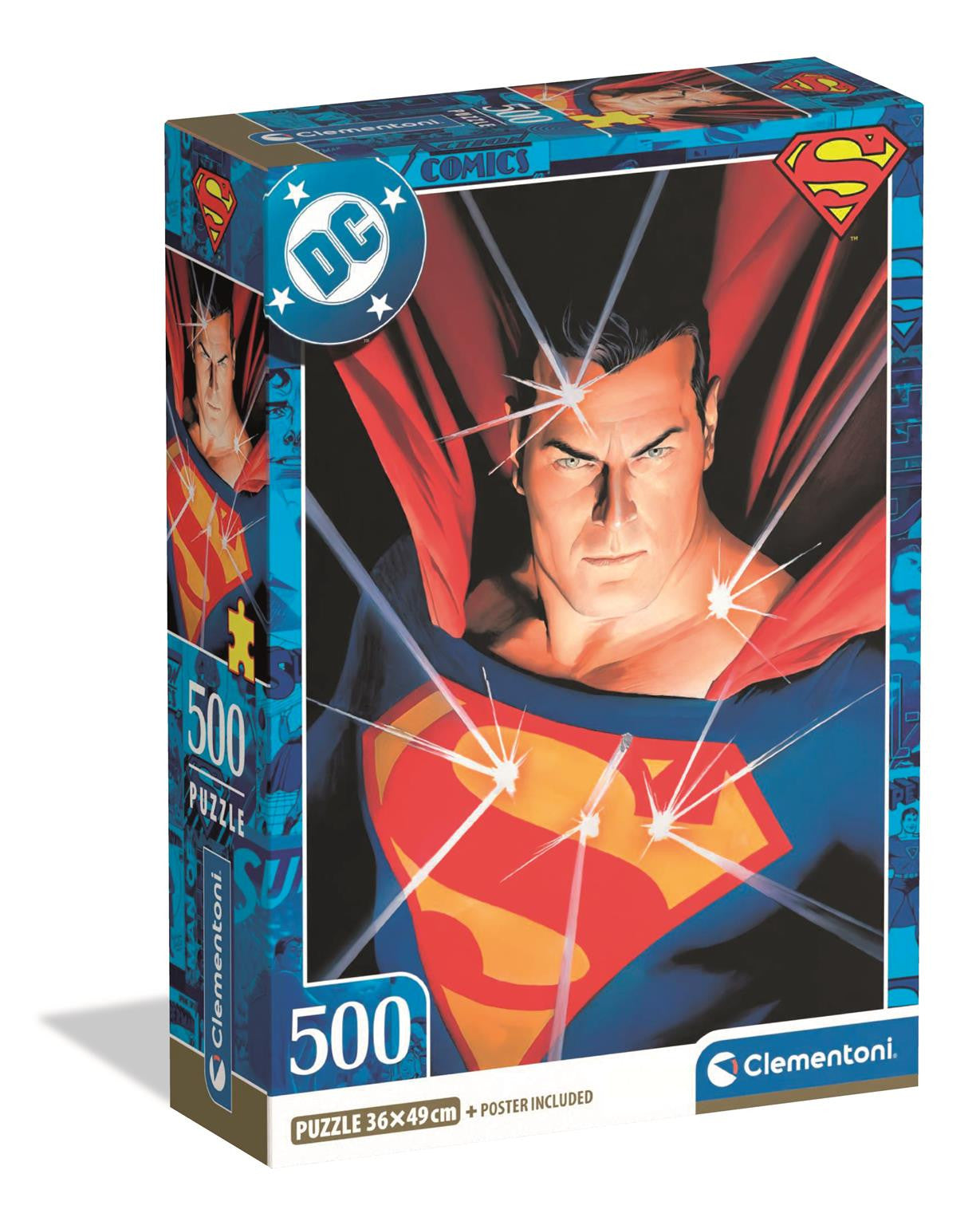 Clementoni Puzzle Superman Poster Included 500 Pieces
