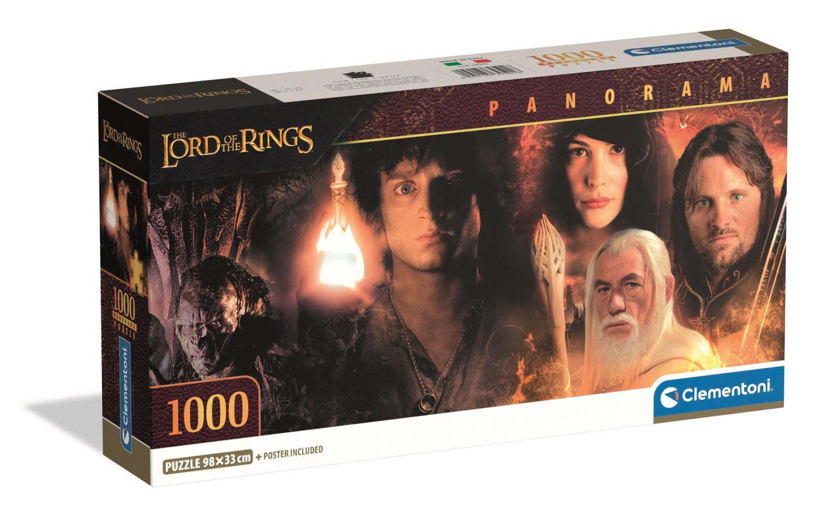 Clementoni Panorama Puzzle Lord of the Rings Poster Included 1