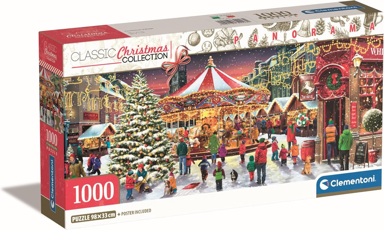 Clementoni Panorama Puzzle Christmas Village 1
