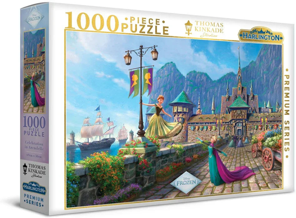 Harlington Thomas Kinkade Disney Frozen Celebration in Arendelle 1