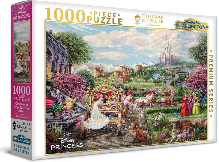 Harlington Thomas Kinkade Puzzle Disney Cinderella Happily Ever After 1