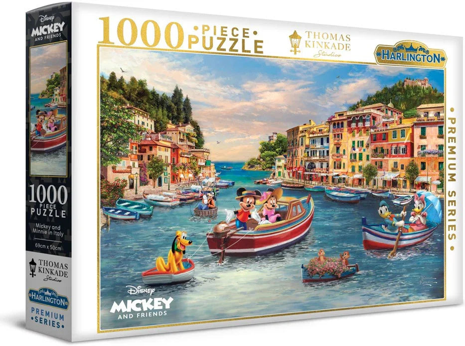 Harlington Thomas Kinkade Puzzle Disney Mickey and Minnie in Italy 1