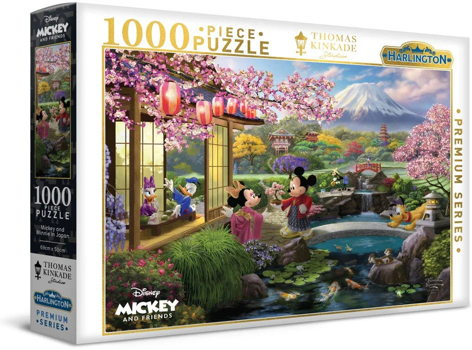 Harlington Thomas Kinkade Puzzle Disney Mickey and Minnie in Japan 1