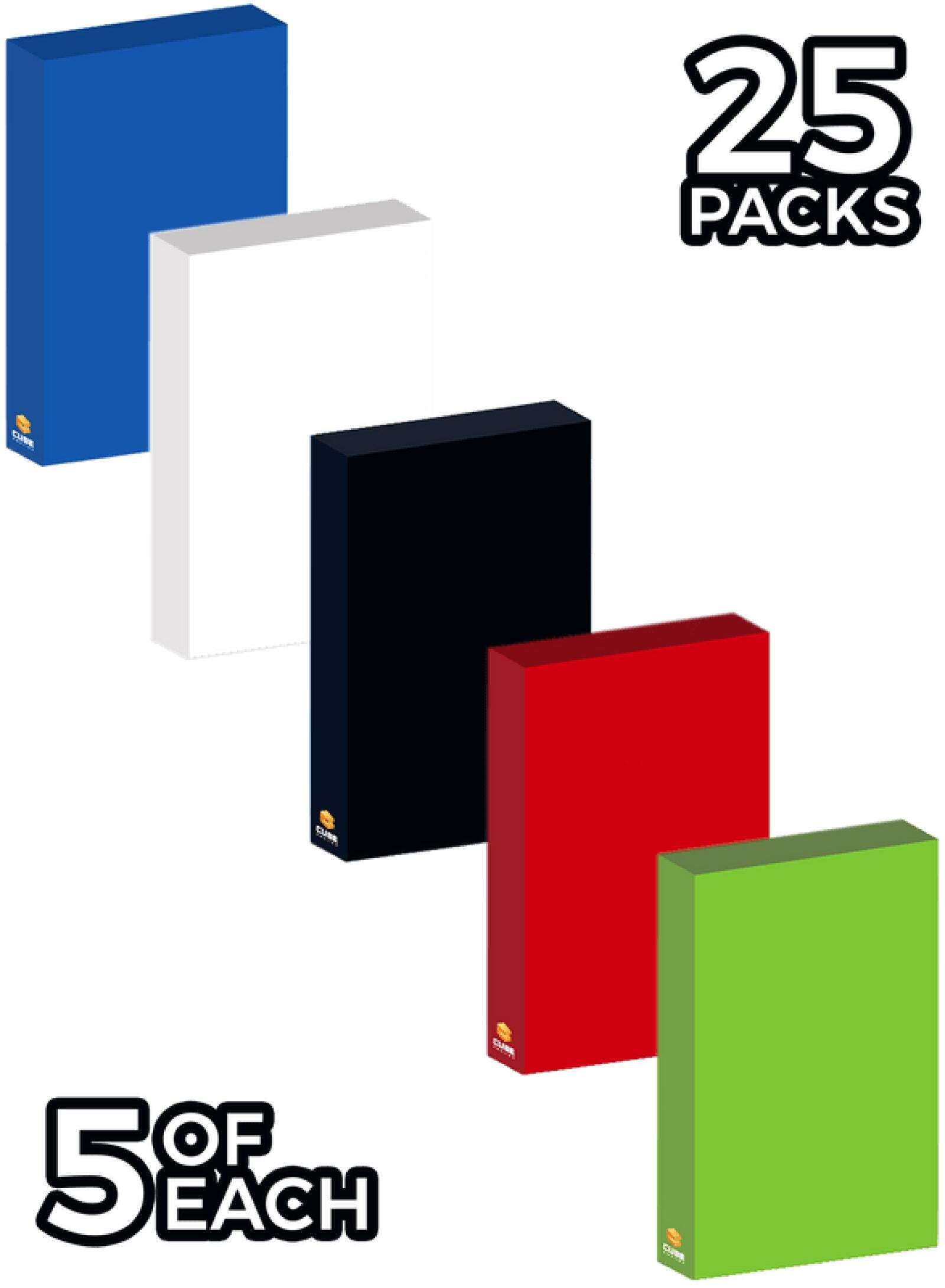 Cubeamajigs Reusable Gaming Packs - WUBRG (Set of 25)