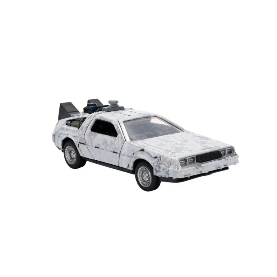 Back to the Future - Delorean (Frosted) 1:32 Scale Vehicle with Truck Box (SDCC Exclusive)