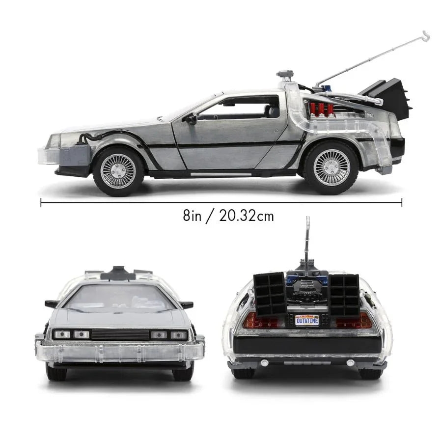 Back to the Future - Delorean 1:24 Scale Vehicle with Truck Box (SDCC Exclusive)