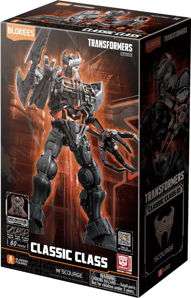 BLO71143 Transformers: Rise of the Beasts - Scourge Classic Class Model Kit - Blokees - Titan Pop Culture