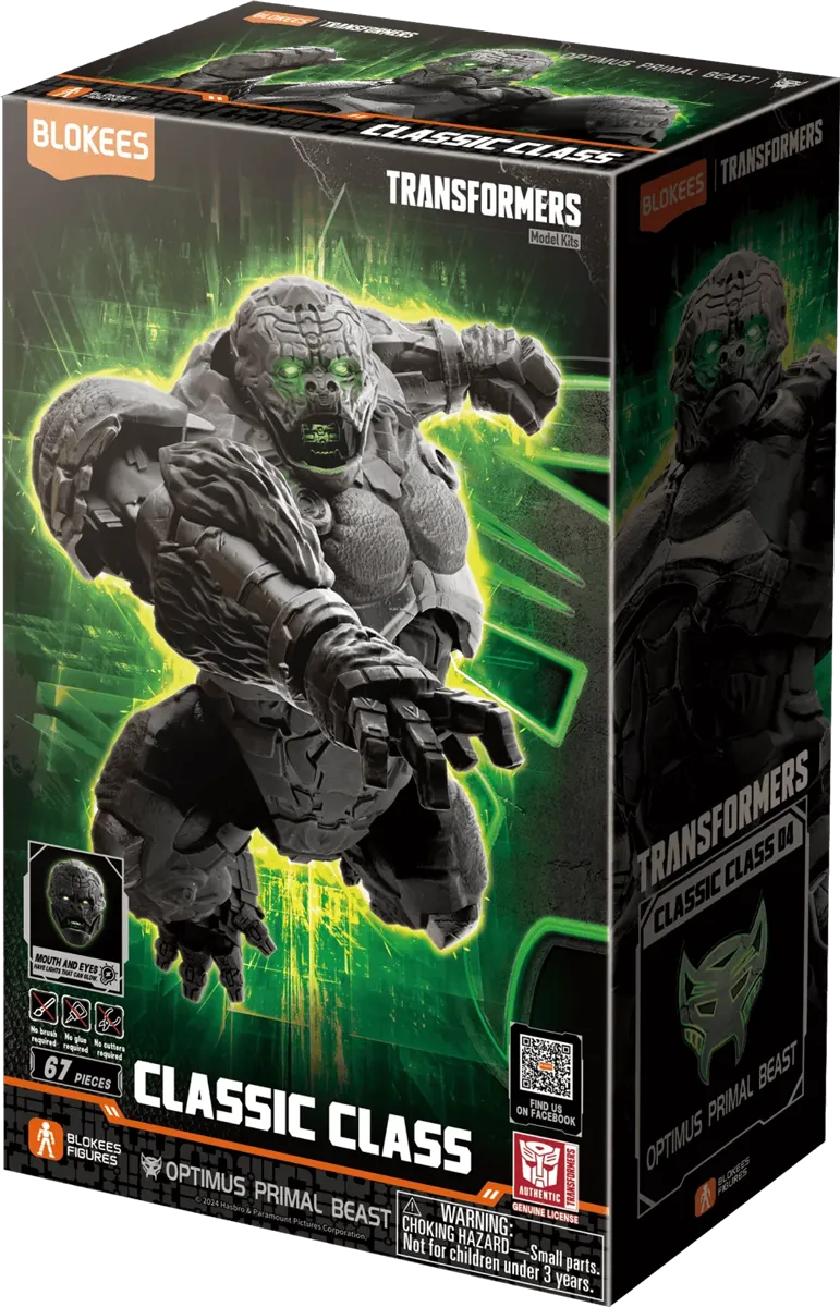 BLO71144 Transformers: Rise of the Beasts - Optimus Primal (Beast Mode) Classic Class Model Kit - Blokees - Titan Pop Culture