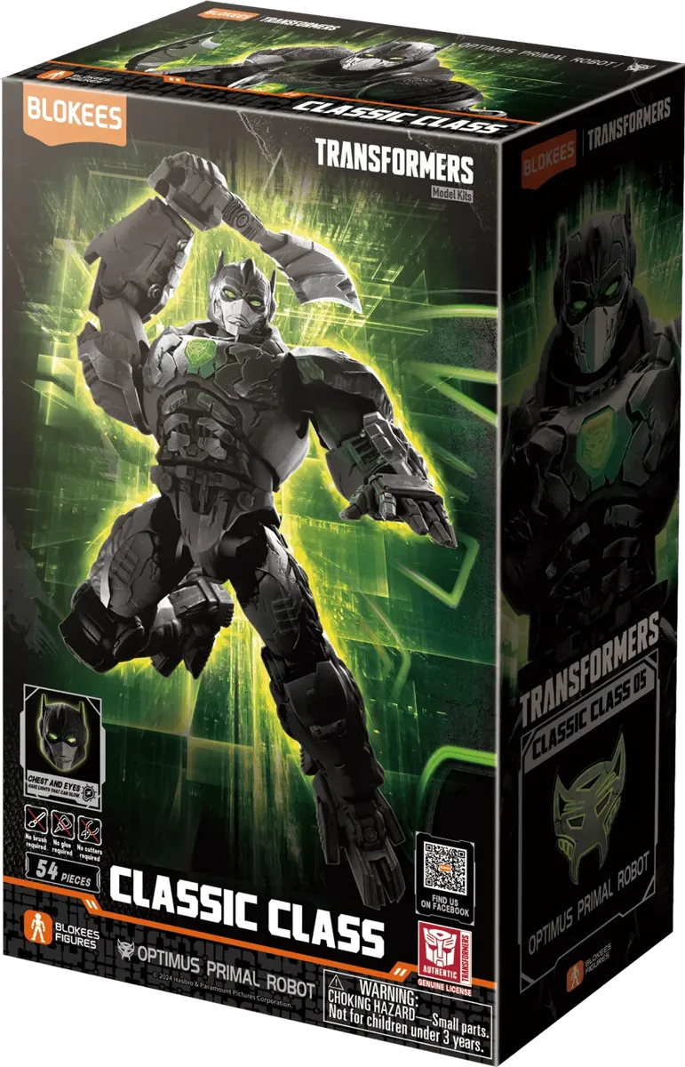 BLO71145 Transformers: Rise of the Beasts - Optimus Primal (Robot Mode) Classic Class Model Kit - Blokees - Titan Pop Culture