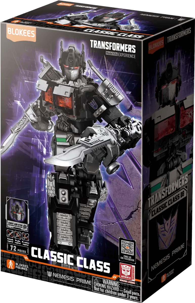 BLO71155 Transformers: Rise of the Beasts - Nemesis Prime Classic Class Model Kit - Blokees - Titan Pop Culture