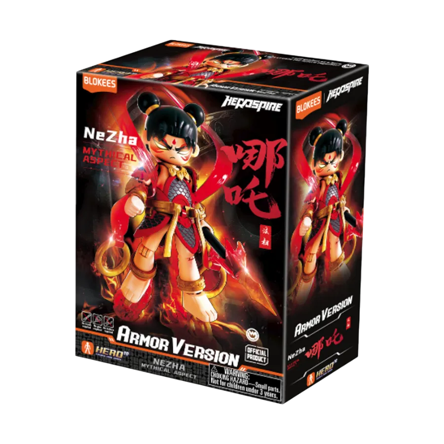 BLO85012 Hero Infinity - NeZha (Mythical Aspect) Armor Version Model Kit - Blokees - Titan Pop Culture