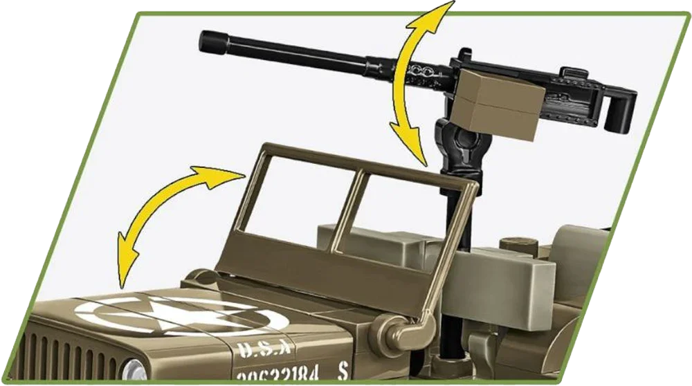 WW2 - Willys MB & Trailer (200 Pcs)