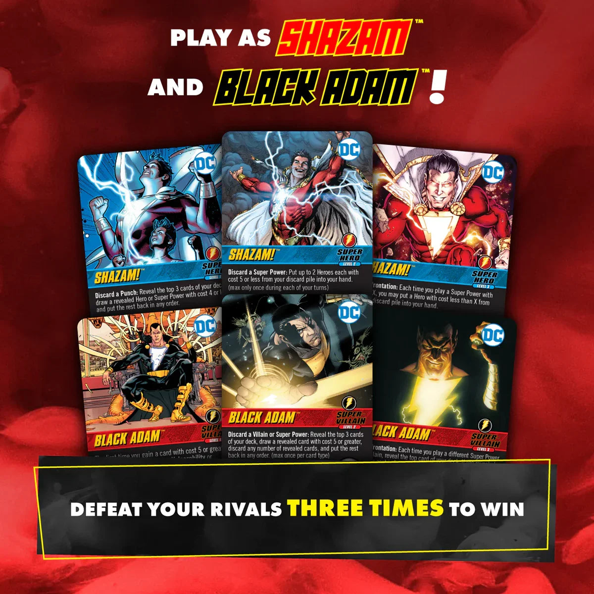 DC - Shazam vs Black Adam Deck-Building Game