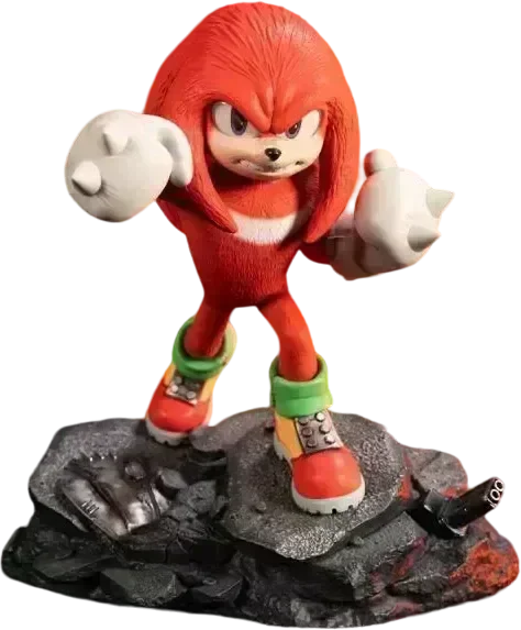 F4FS2MKNST Sonic The Hedgehog 2 - Knuckles Standoff Statue - First 4 Figures - Titan Pop Culture