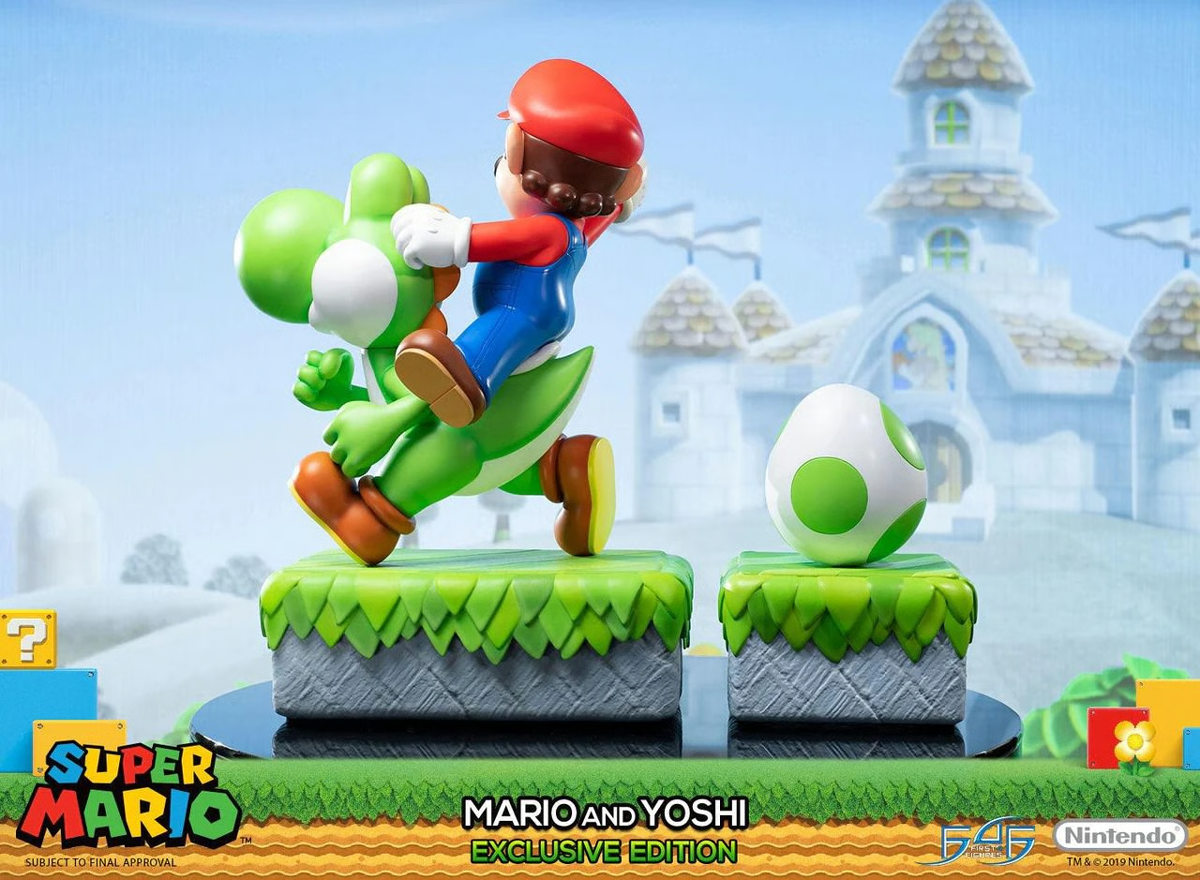Super Mario - Mario And Yoshi (Exclusive Edition) 19" Statue