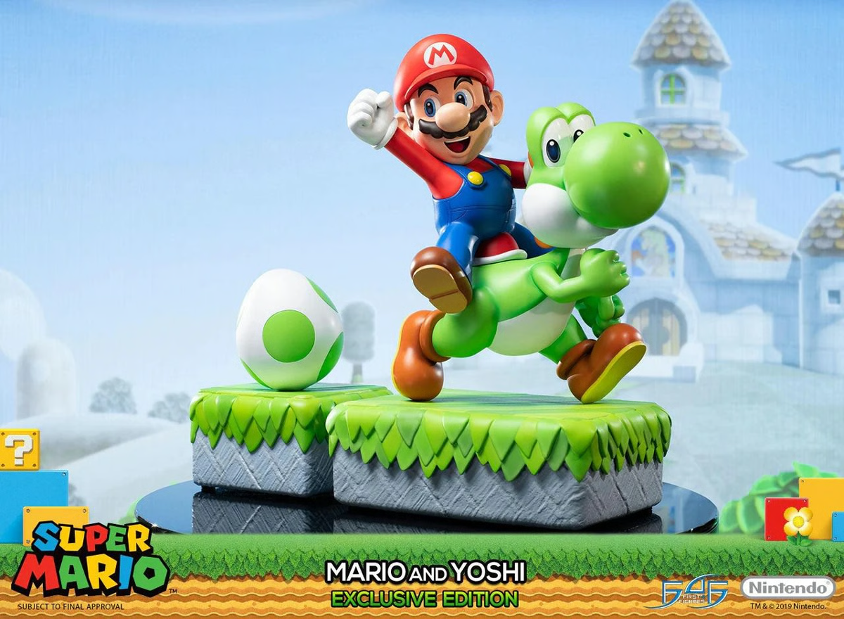 Super Mario - Mario And Yoshi (Exclusive Edition) 19" Statue