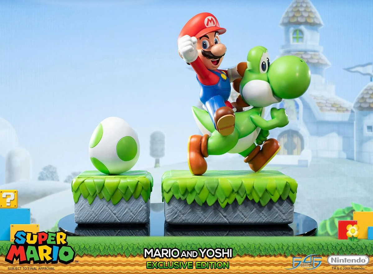 Super Mario - Mario And Yoshi (Exclusive Edition) 19" Statue