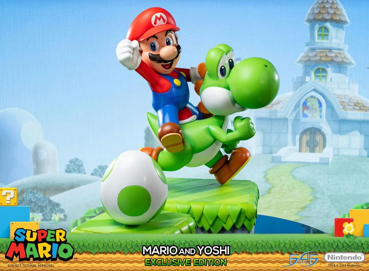 Super Mario - Mario And Yoshi (Exclusive Edition) 19" Statue