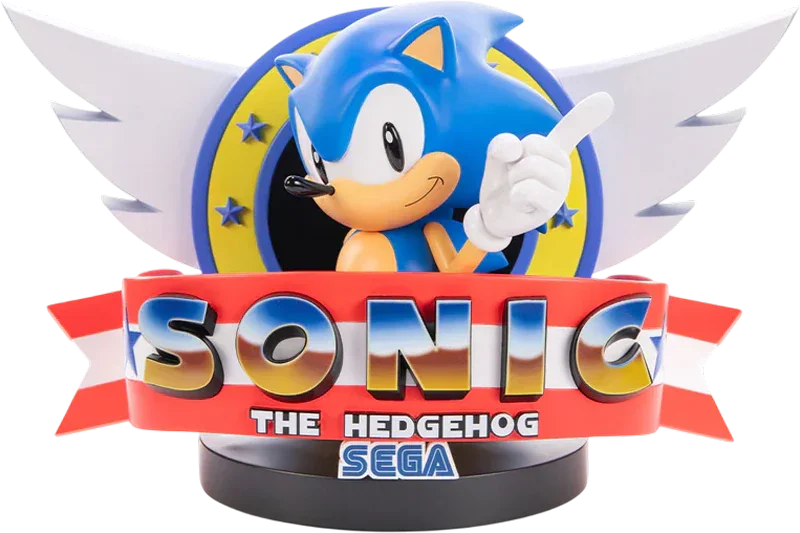 Sonic - Sonic The Hedgehog Title Screen Statue