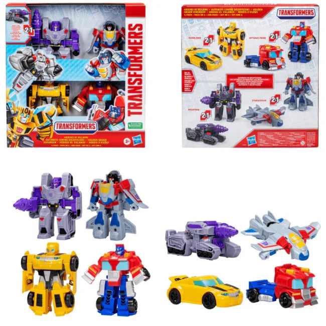 Transformers: Heroes vs Villains 4 Pack