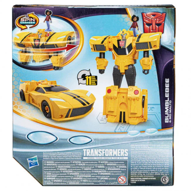 Transformers Earthspark: Spin Changer - Bumblebee and Mo Malto