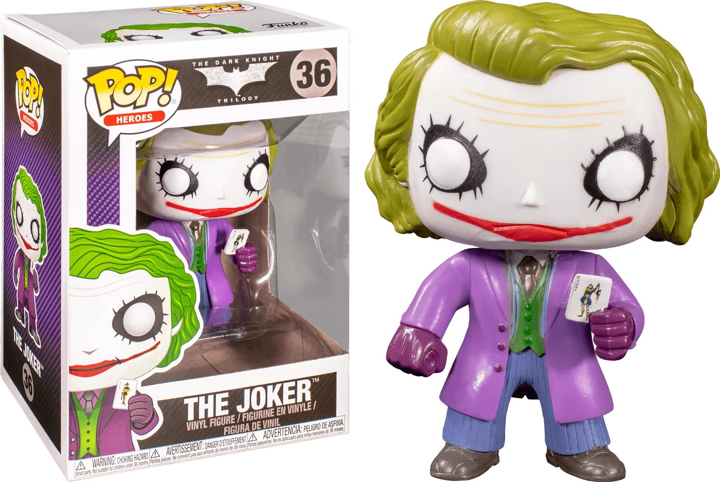 FUN3372 Batman: The Dark Knight - Joker Pop! Vinyl - Funko - Titan Pop Culture