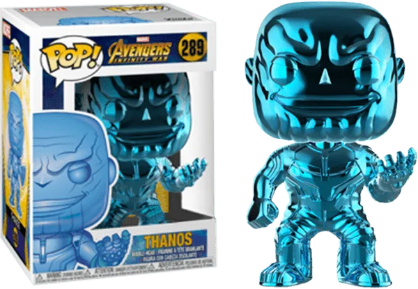 FUN36219 Avengers 3: Infinity War - Thanos Blue Chrome US Exclusive Pop! Vinyl - Funko - Titan Pop Culture