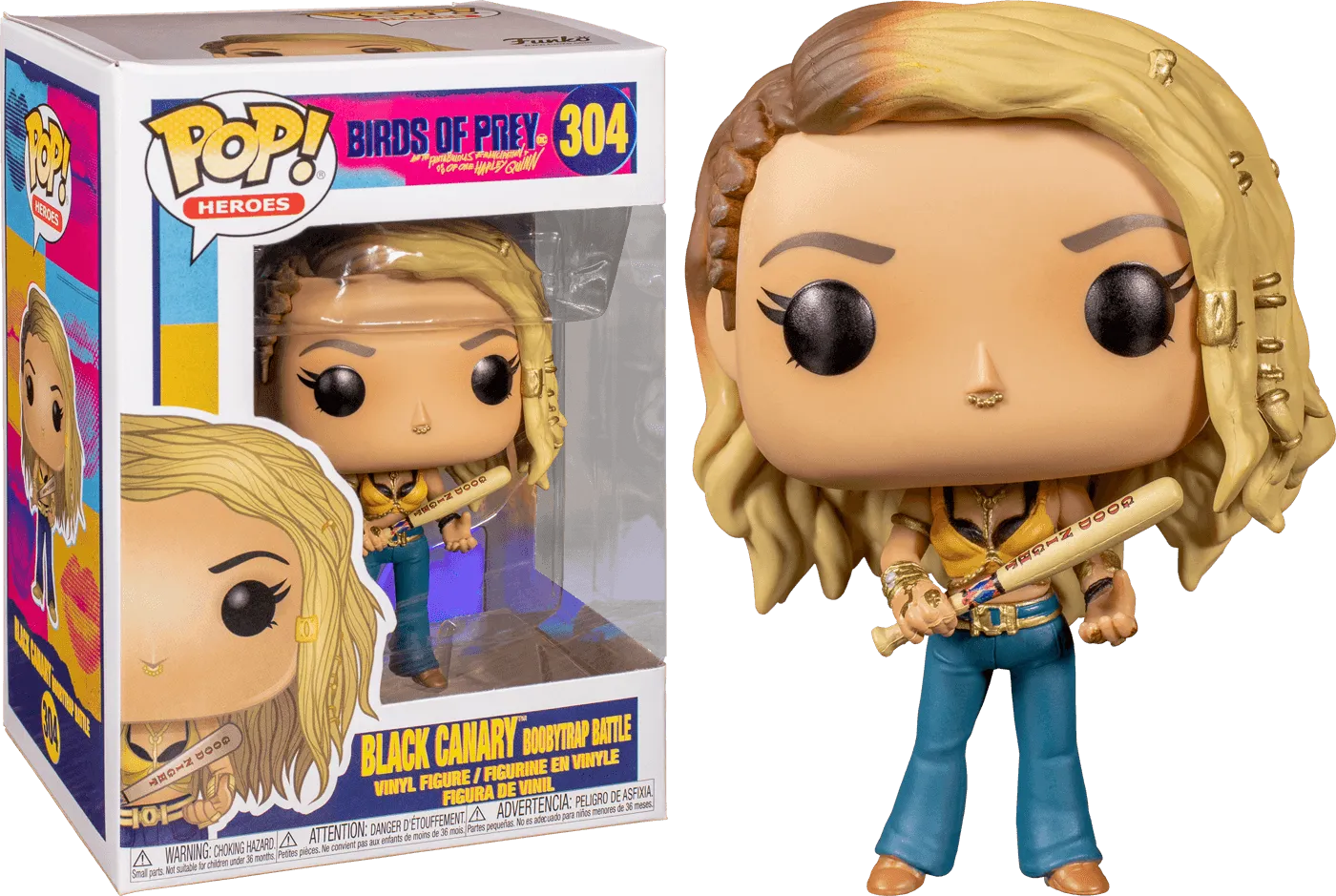 FUN44372 Birds of Prey - Black Canary Boobytrap Battle Pop! Vinyl - Funko - Titan Pop Culture