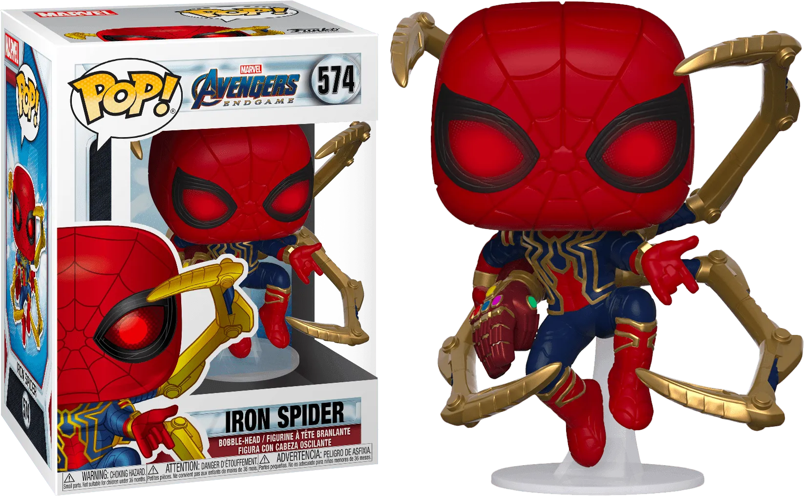 FUN45138 Avengers 4: Endgame - Iron Spider with Nano Gauntlet Pop! Vinyl - Funko - Titan Pop Culture