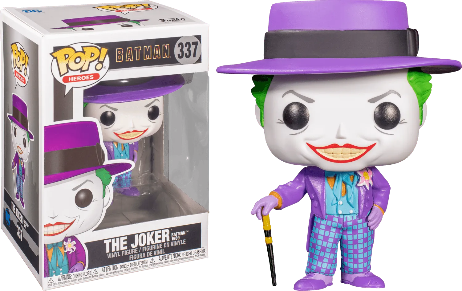 FUN47709 Batman 1989 - Joker with Hat (with chase) Pop! Vinyl - Funko - Titan Pop Culture