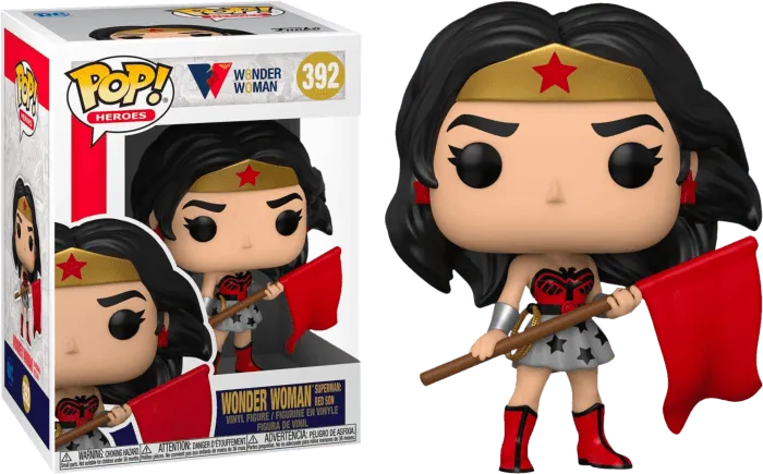 FUN54976 Wonder Woman - Wonder Woman Red Son 80th Anniversary Pop! Vinyl - Funko - Titan Pop Culture