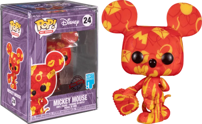 FUN55667 Mickey Mouse - Mickey (Artist) Pop! Vinyl With Pop Protector - Funko - Titan Pop Culture
