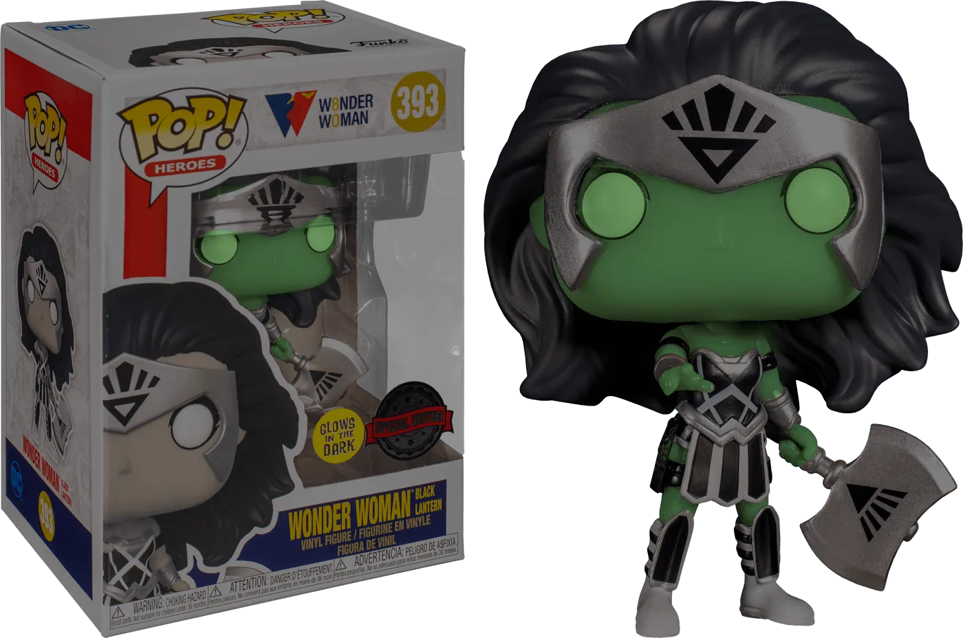 FUN56967 Wonder Woman - Wonder Woman Black Lantern Glow 80th Anniversary Pop! Vinyl - Funko - Titan Pop Culture