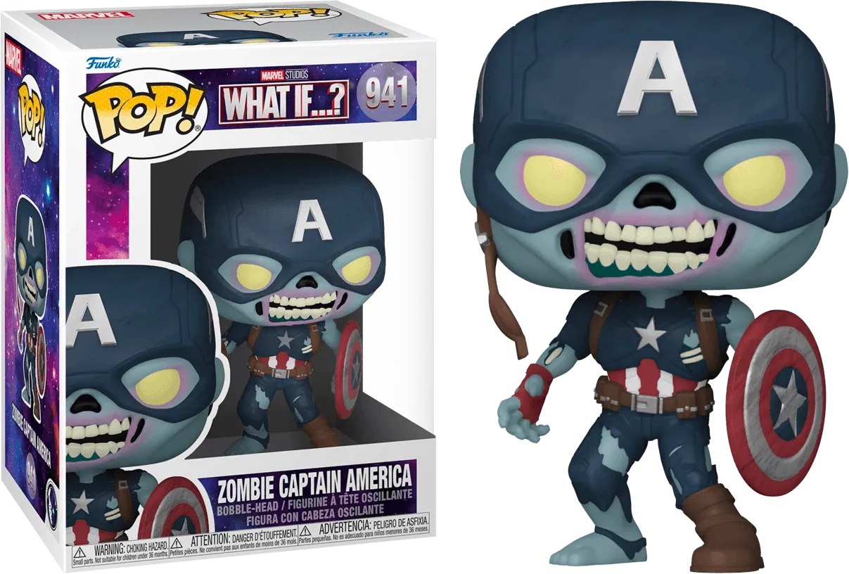 FUN57375 What If - Zombie Captain America Pop! Vinyl - Funko - Titan Pop Culture