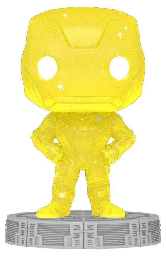 FUN57617 Avengers - Iron Man Infinity Saga Yellow (Artist) Pop! Vinyl with Protector - Funko - Titan Pop Culture