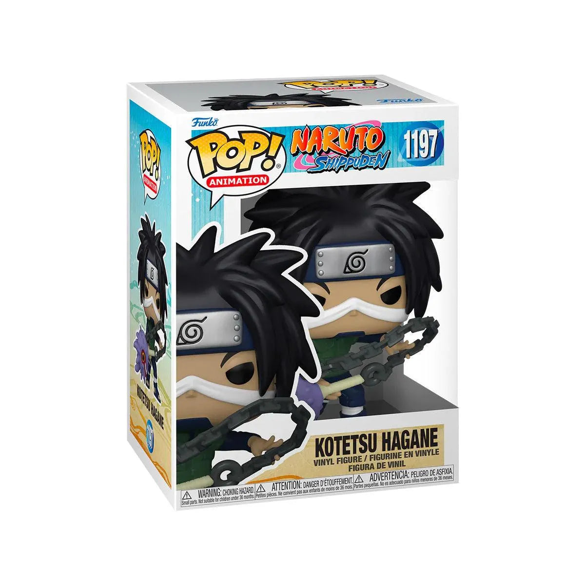 FUN58007 Naruto: Shippuden - Kotetsu Hagane with Weapon Pop! Vinyl - Funko - Titan Pop Culture