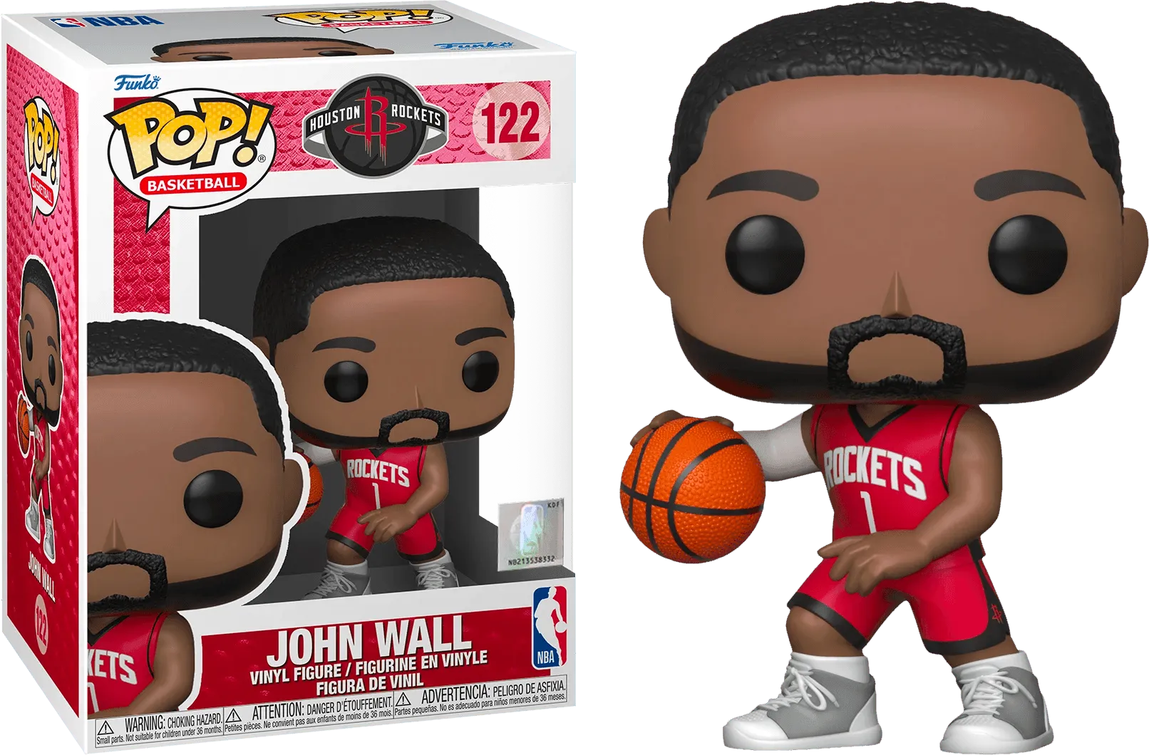 FUN59261 NBA: Rockets - John Wall (Red Jersey) Pop! Vinyl - Funko - Titan Pop Culture