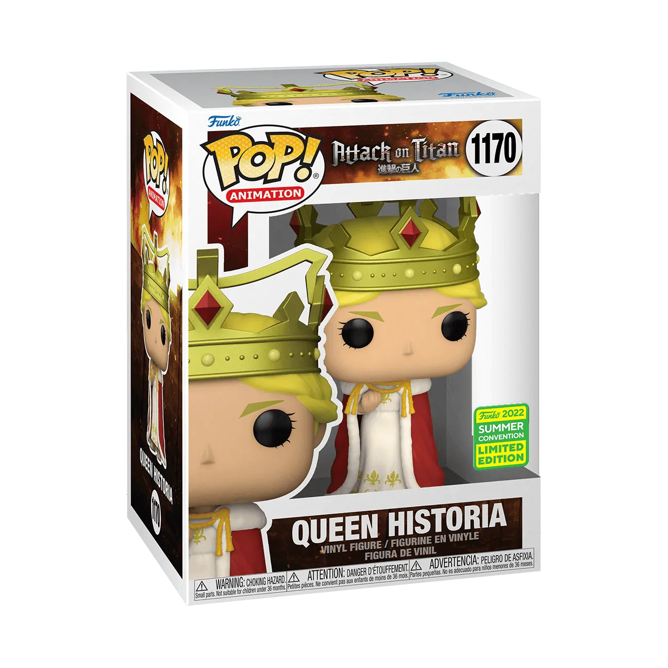 FUN60319 Attack on Titan - Queen Historia SDCC 2022 Exclusive Pop! Vinyl - Funko - Titan Pop Culture